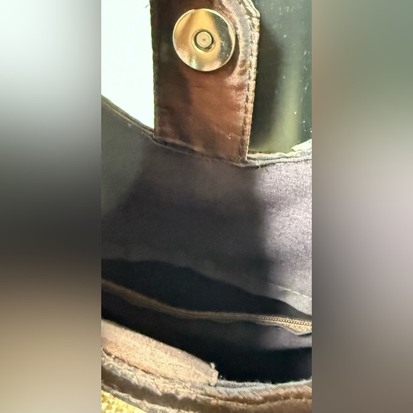 Elegant Brown Woven Tote Bag - Picture 7 of 8